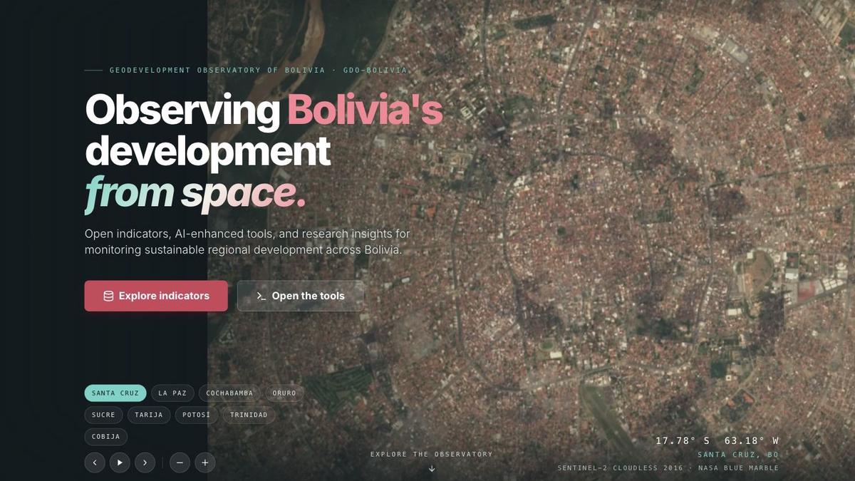 GeoDevelopment Observatory of Bolivia