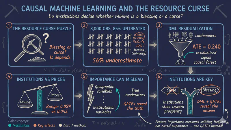 Aprendizaje automático causal y la maldición de los recursos con Python EconML