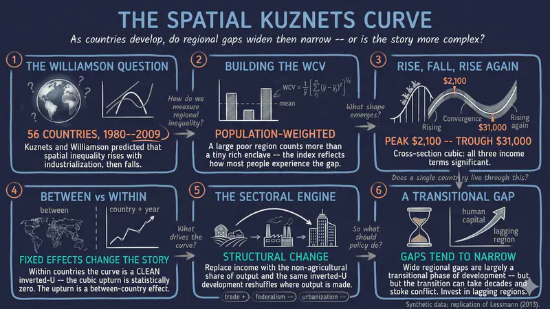 Desigualdad espacial y la curva de Kuznets: estimaciones paramétricas y semiparamétricas en R