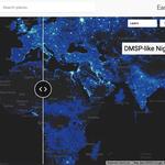 Space-time dynamics of nighttime lights: DMSP-like data