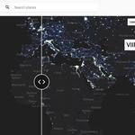 Space-time dynamics of nighttime lights: VIIRS-like data