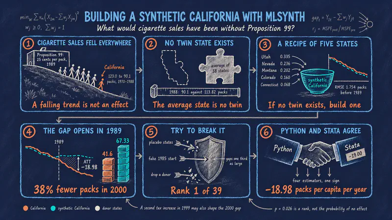 Introduction to the Synthetic Control Method in Python with mlsynth
