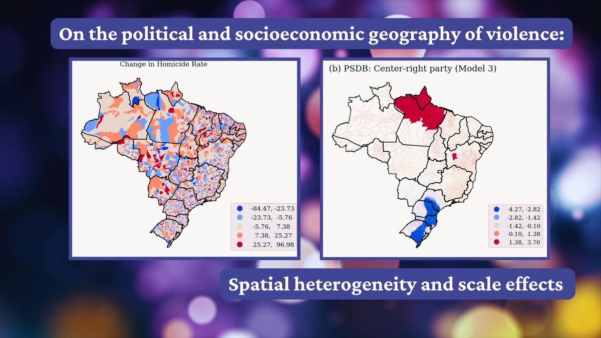 On the political and socioeconomic geography of violence: Spatial heterogeneity and scale effects in Brazil