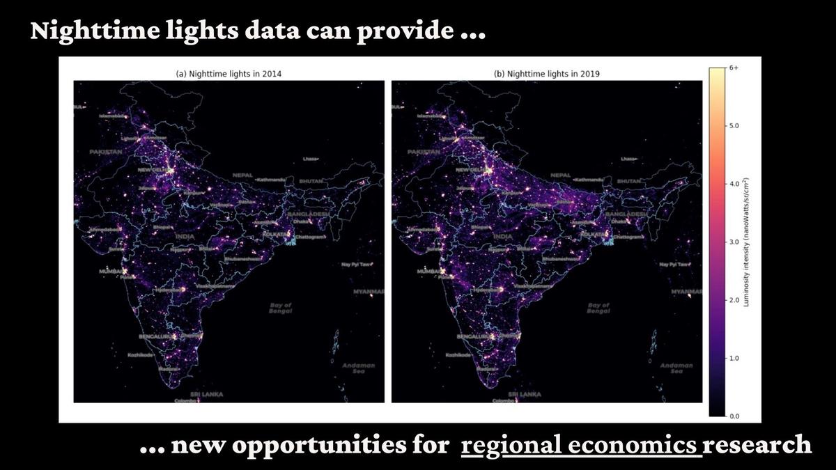 Exploring Economic Activity from Outer Space